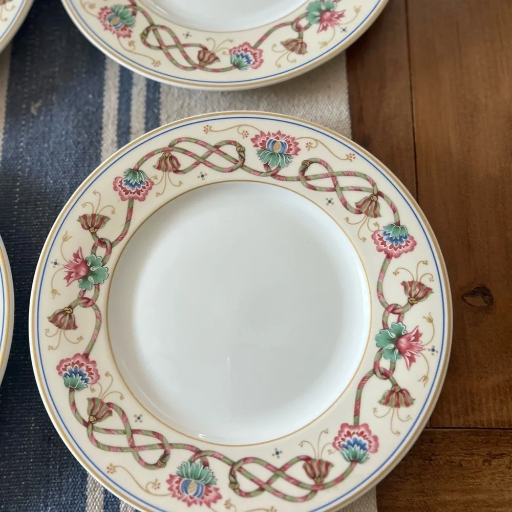 Villeroy Boch Heinrich Ars Vivendi Set Of 4 Dessert Salad Plates 8.5” Vintage